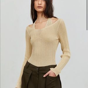 Source Unknown Layered Tie Back Knit